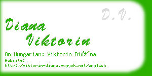 diana viktorin business card